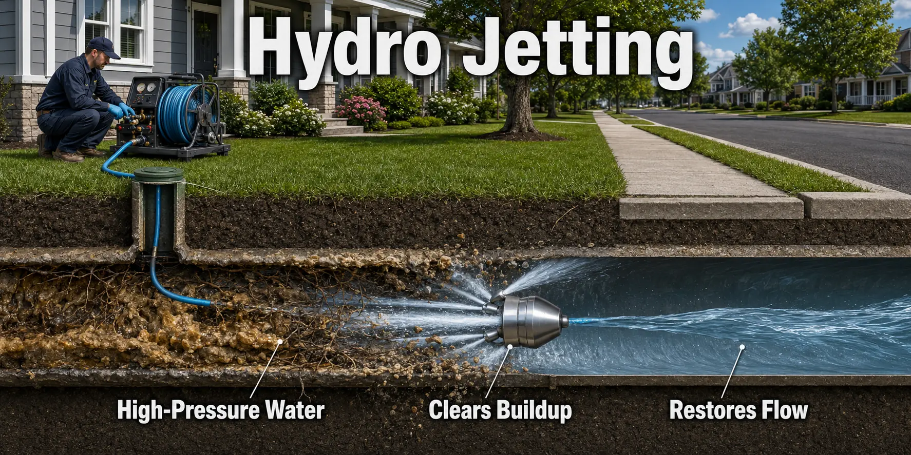 Loudoun County Virginia Hydro Jetting Sewer Cleaning