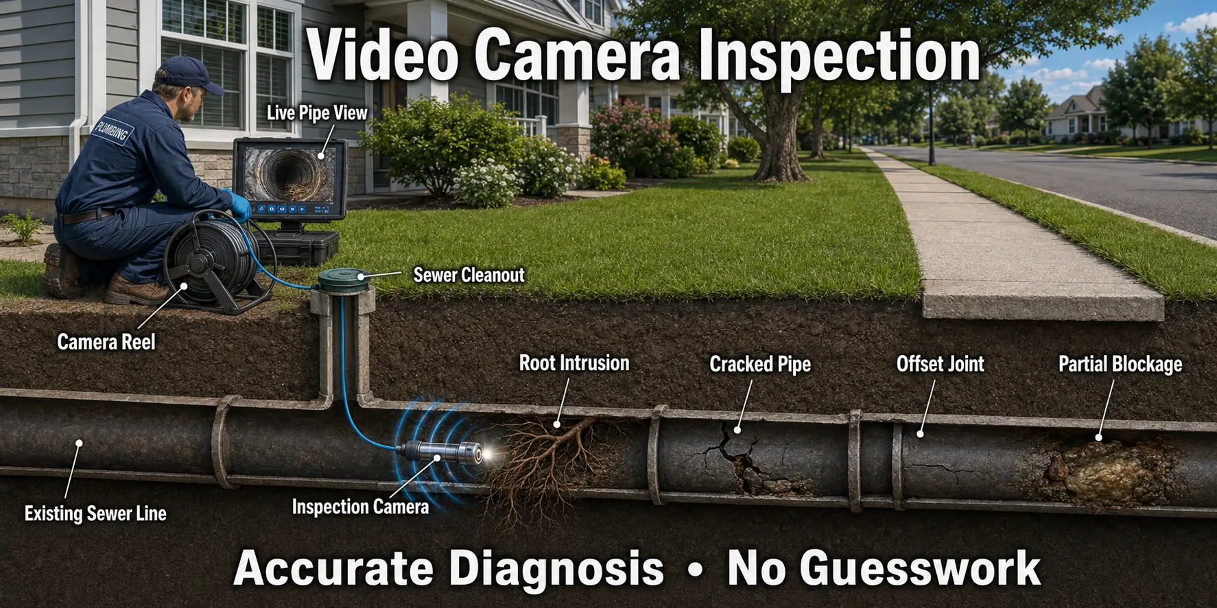 Loudoun County Virginia Video Camera Pipe Inspection